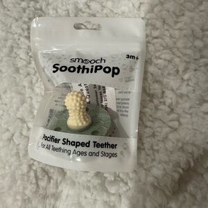 SoothiPop Pacifier Shaped Teether - Cream